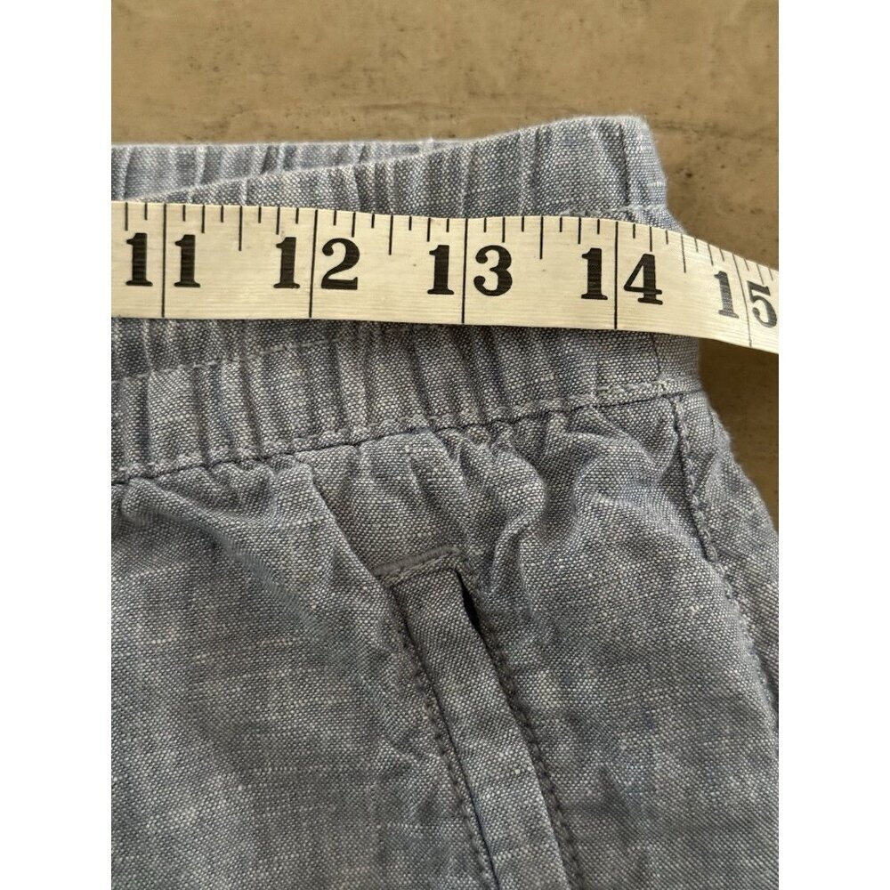 Athleta Cabo Joggers Women’s 4P Chambray Blue Pull-On Pants 100% Linen - Picture 10 of 13